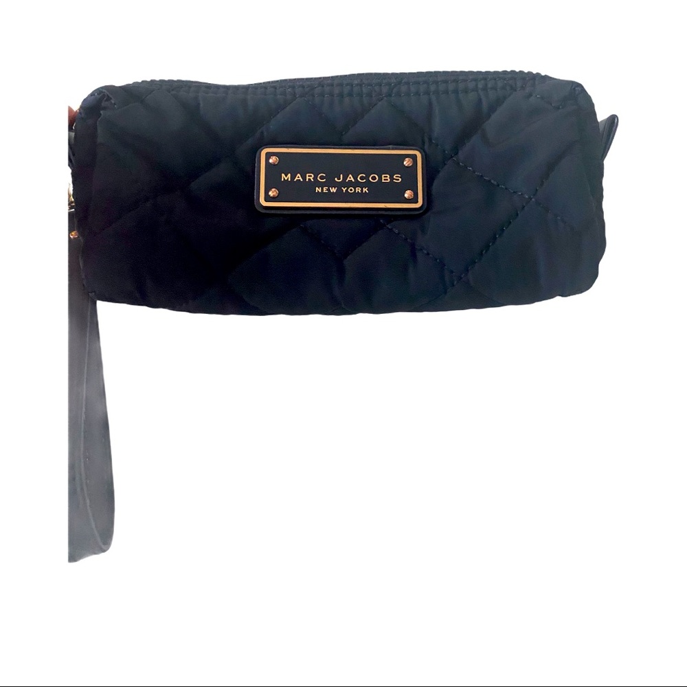 Marc Jacobs Black Quilted Wristlet.